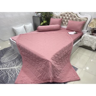 bộ ga drap thun HÀN QUỐC cao cấp màu trơn khổ 1m8x2m x 3 tấc