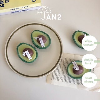 Nến trái bơ ~ nến sáp thơm hình quả bơ decor Avocado Candle | JAN2DECOR