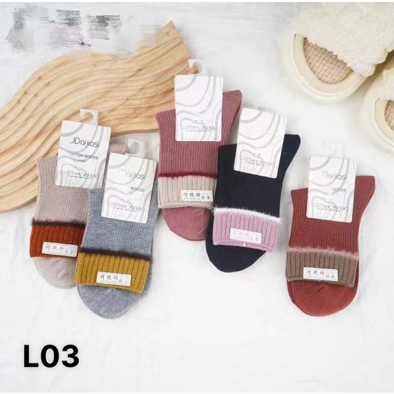 (Sét 5 đôi) Tất nữ cao cổ len gân mềm mịn, dệt kim, kiểu dáng trẻ trung, phong cách hàn quốc. Kèm ảnh và video thật.