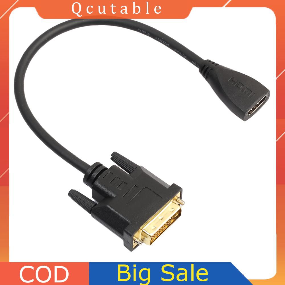 Cáp Chuyển Đổi Dvi-D 24 + 1 Pin Male Sang Hdmi Female Cho Hdtv 1080p