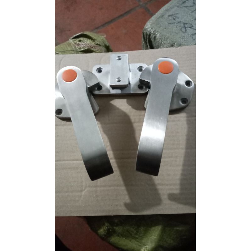 Bộ khóa đôi cho tủ cơm 2 cánh , 2 tay trái phải