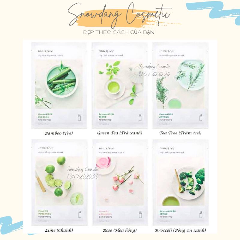 Mặt Nạ Giấy Innisfree My Real Squeeze Innisfree Mask Innisfree