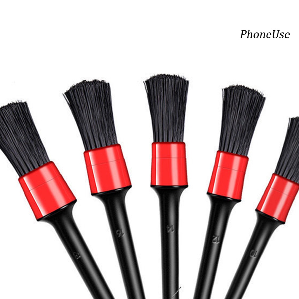 Set 5 cọ vệ sinh xe hơi đa năng