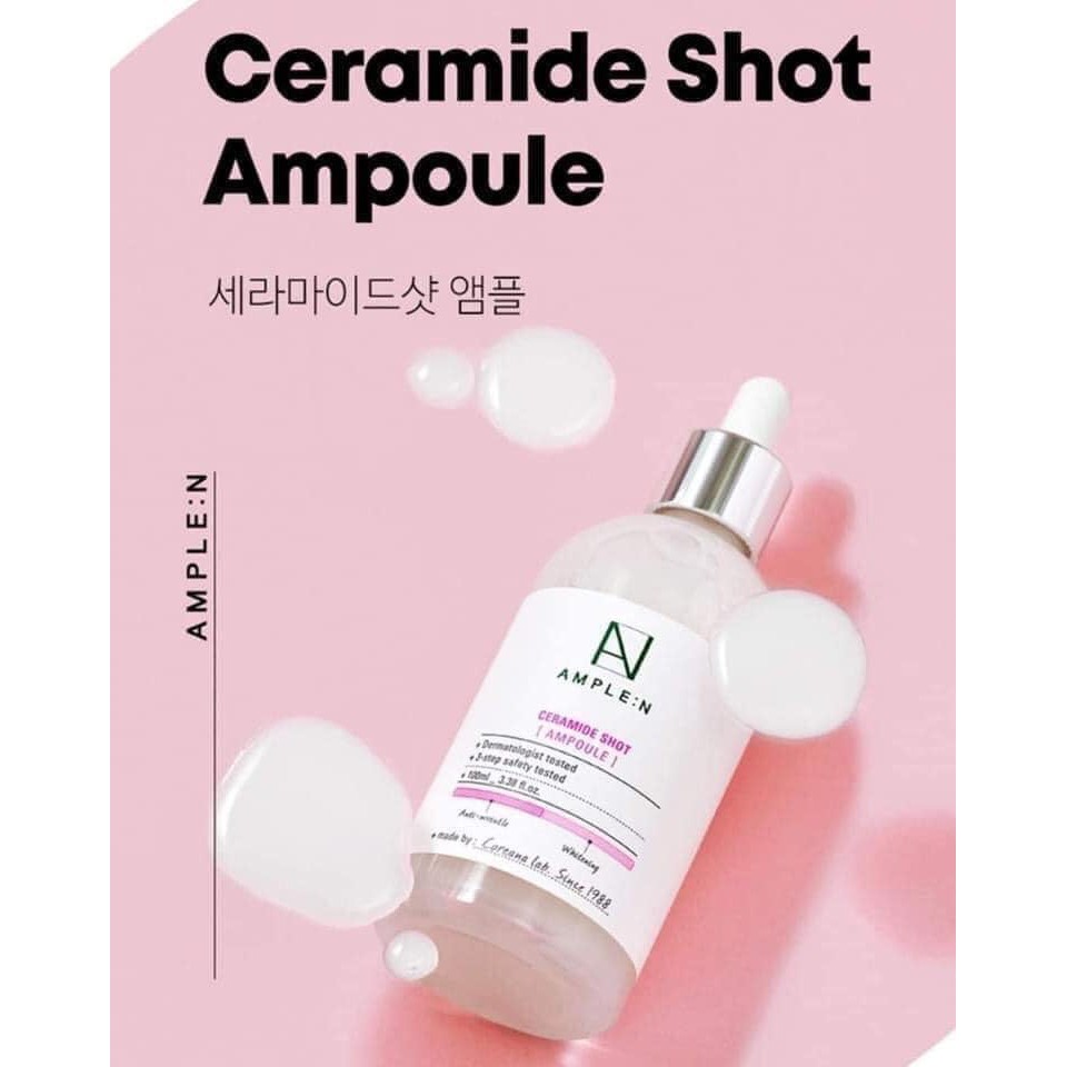 TINH CHẤT AM.PLE:N AMPOULE MOISTURIZING CERAMIDE SHOT AMPOULE LARGE DƯỠNG PHỤC HỒI DA