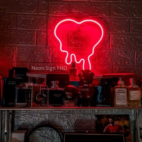 Đèn led neon trang trí Decor nhà phòng ngủ home Đèn tiktok Hình trái tim tanchảy