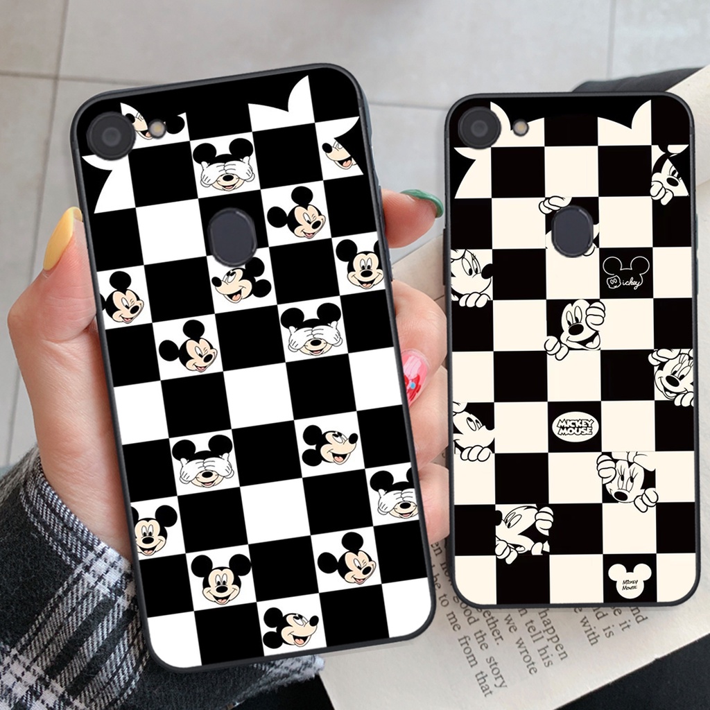 Ốp lưng Oppo F5 / F5 Youth / F7 / F7 Youth trái tim họa tiết caro, mikey họa tiết beabrick kaws cute
