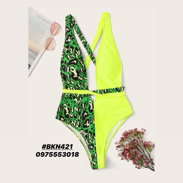 [BKN421] <ÂU> BODYSUIT BEO PHỐI XANH NEON SEXY (4 MÀU) | BigBuy360 - bigbuy360.vn