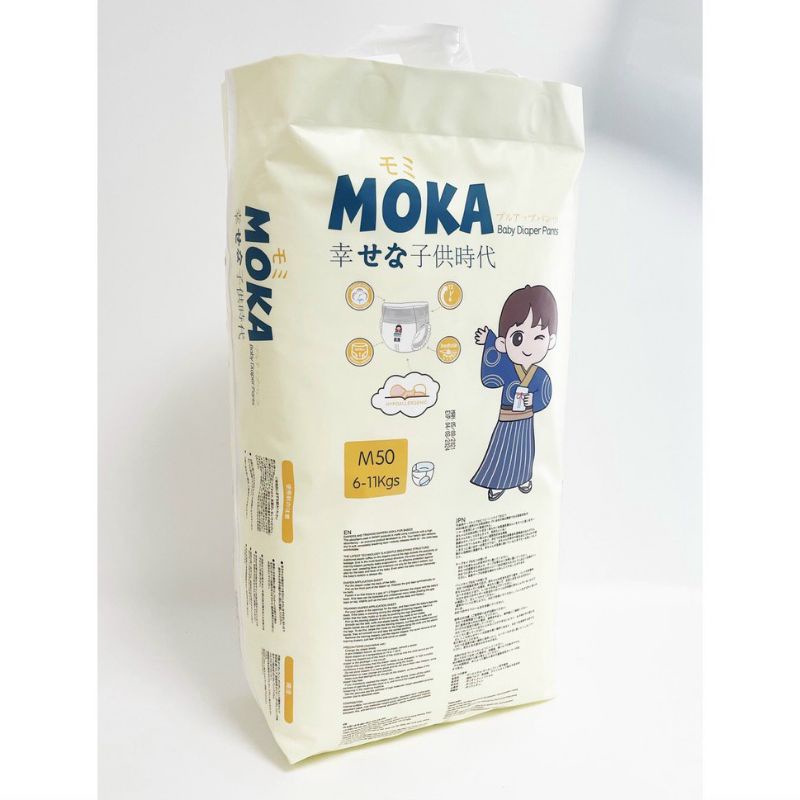 Tã dán MoKa sơ sinh size S/M/L lẻ 1 miếng