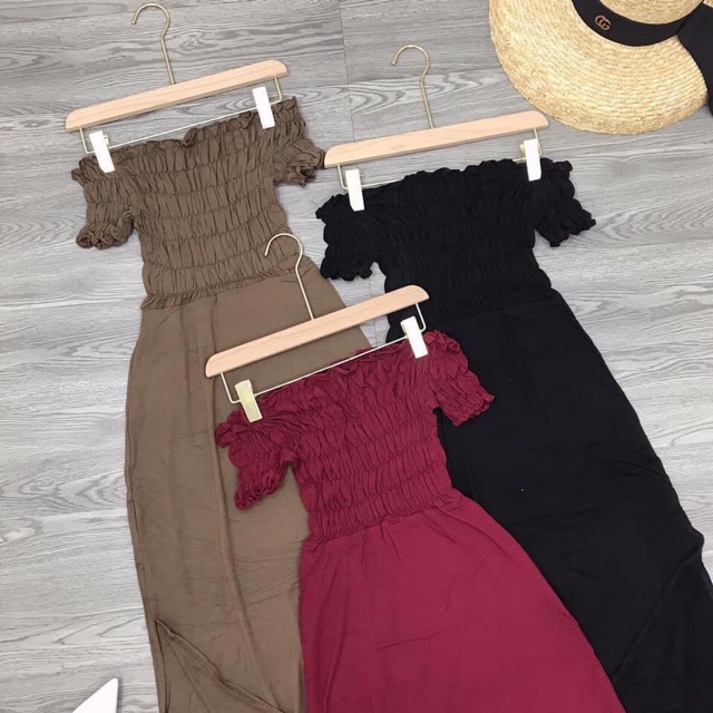 Đầm Maxi Trể Vai Thailand