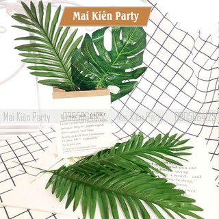Lá cây giả dùng trang trí mai kiên party