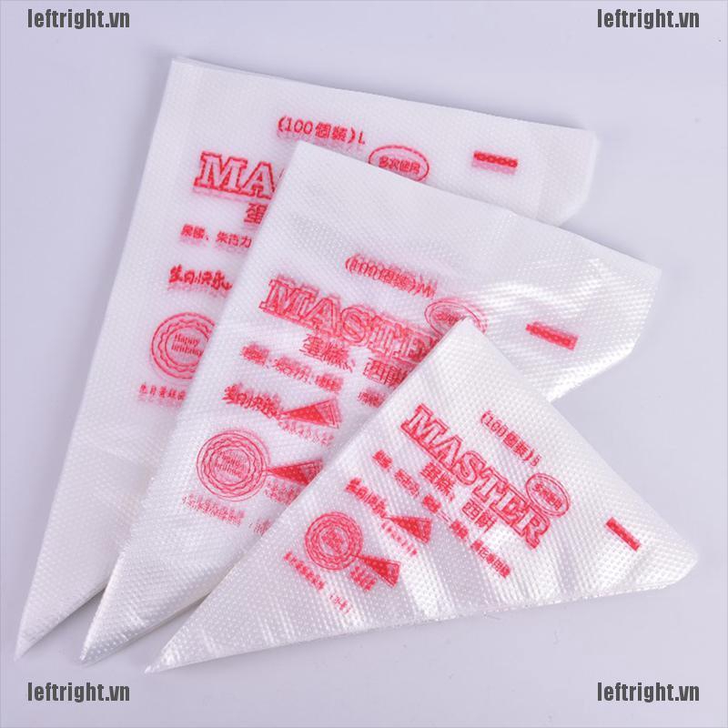 Set 100 Túi Bắt Kem Trang Trí Bánh Dùng Một Lần Tiện Dụng