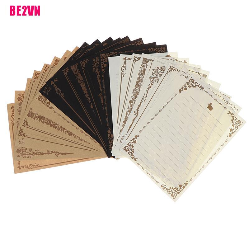 Bộ 8 tờ giấy viết thư phong cách Châu Âu cổ điển độc đáo Be2Vn | BigBuy360 - bigbuy360.vn