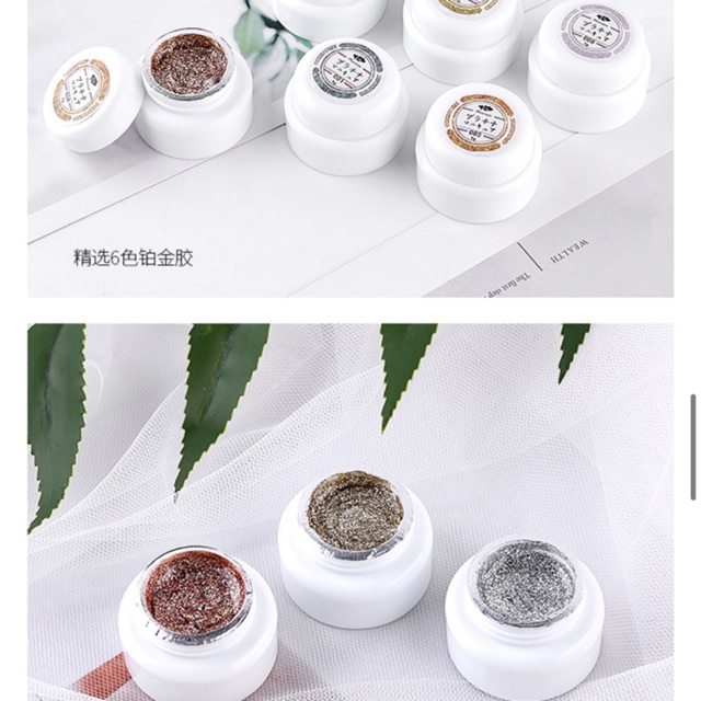 Gel nhũ ( bảng màu ở hình cuối )