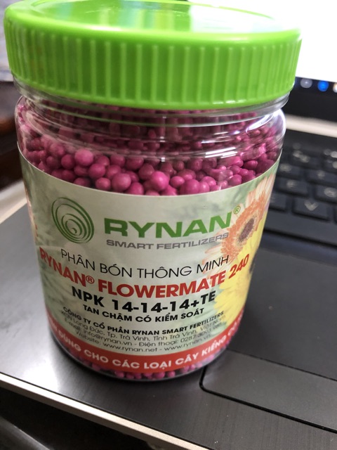 Phân bón tan chậm có kiểm soát Rynan ☘️Dành cho phong Lan và các loại hoa kiểng 150 gr / hũ