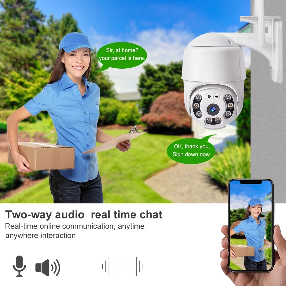 Camera An Ninh V380 P2 / P2 PRO CCTV Kết Nối Wifi Với Điện Thoại 3MP / 5MP