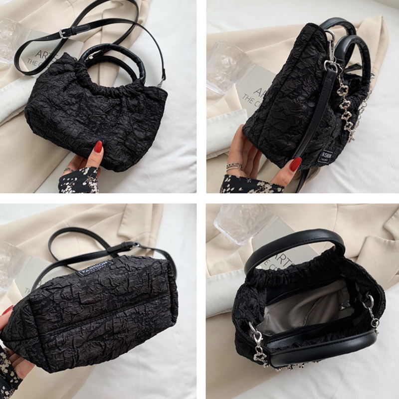 Túi đeo vai IELGY với dây xích phong cách thời trang Pháp