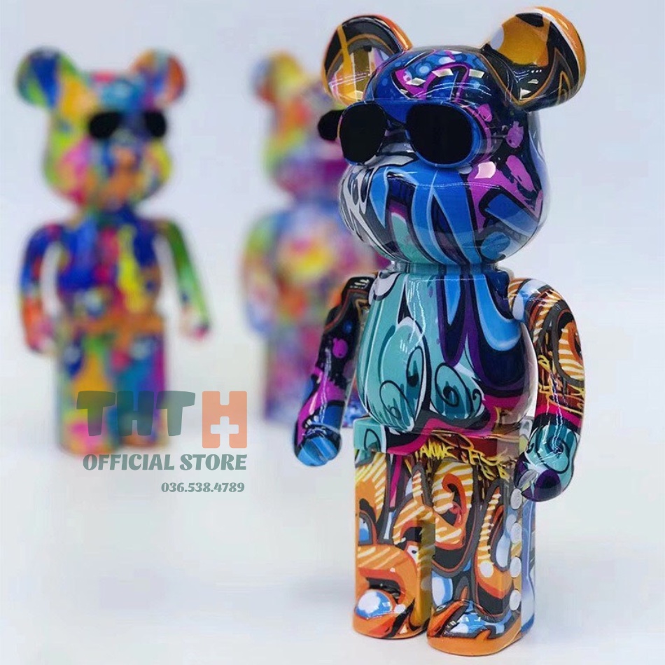 Loa bluetooth mini gấu bearbrick B5+ THT loa blutooth máy tính laptop pc vi tính giá rẻ với âm thanh hay bass treble