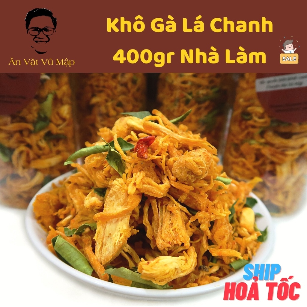 [Mã GROXUAN1 giảm 8% đơn 150K] [ANVATVUMAP - NHÀ LÀM 100%] Khô Gà Lá Chanh 400gr Xé Cay Gà Loại 1 - Hàng Ngon Hảo Hạng | BigBuy360 - bigbuy360.vn