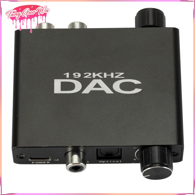 Professional 192kHz DAC Optical L/R RCA SPDIF Digital to Analog Audio Converter