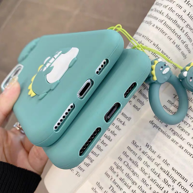 Ốp cao su khủng long 3D iPhone 6/6s/7/8/SE /7/8Plus/X/Xr/Xs/XsMax/11/Pro/Max 12 Mini 12/12 Pro/Max/13/Pro/Max