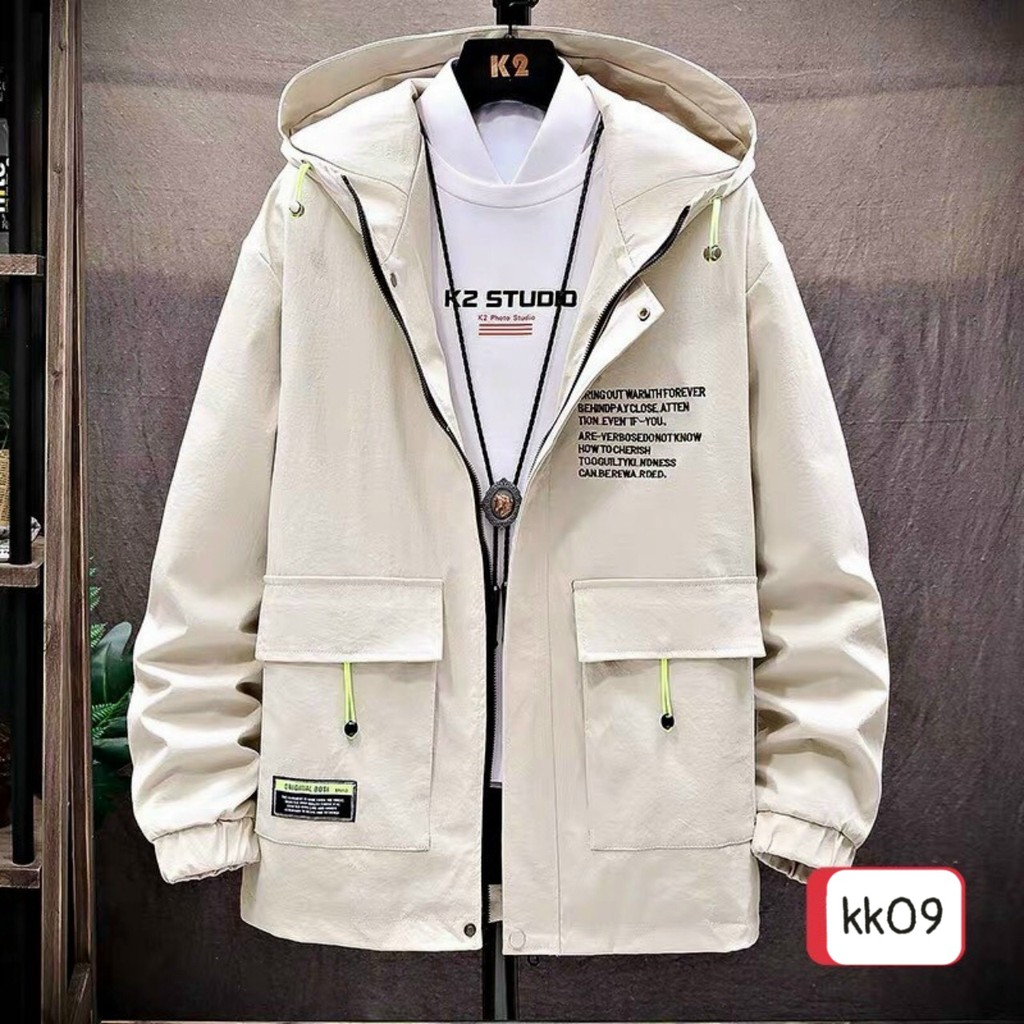 Áo Khoác Nam Cao Cấp 🌟Freeship🌟 Áo Khoác Kaki Có Mũ Cao Cấp HU104 Phong Cách Trẻ Trung | BigBuy360 - bigbuy360.vn