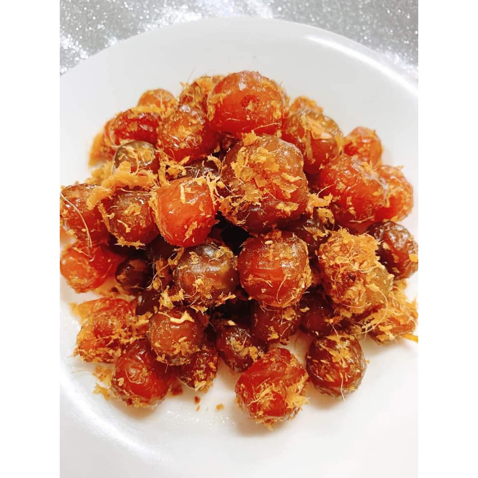 Ô mai mận cơm xào gừng hộp 500g date 12 tháng.