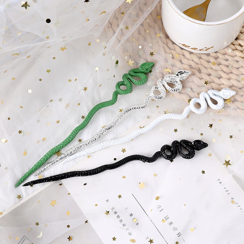 Trâm Cài Tóc Kim Loại Hình Rắn Thời Trang