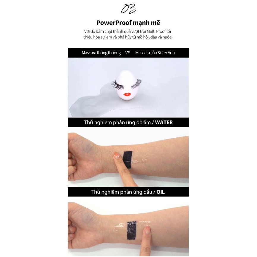 Mascara SISTERANN chống nước thông minh sisterann 0.5g (2 màu) | BigBuy360 - bigbuy360.vn