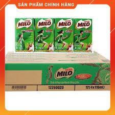 [Thanh Hóa - Miễn Vận Chuyển] Thùng 48 Hộp Sữa Lúa Mạch Nestle Milo 115ml