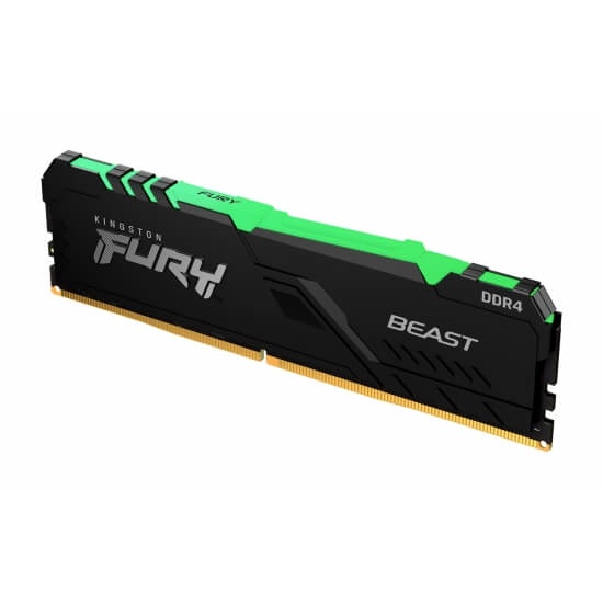 Ram Desktop Kingston Fury Beast RGB (KF436C18BBA/16) 16GB (1x16GB) DDR4 3600Mhz