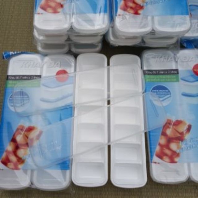 KHAY ĐÁ, KHAY TRỮ ĐÔNG ĐỒ ĂN DẶM SONG LONG 7 NGĂN CÓ NẮP ĐẬY