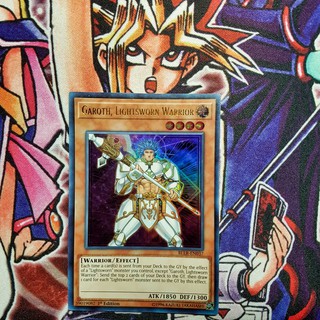 Thẻ bài Yugioh chính hãng | Garoth, Lightsworn Warrior | BLLR Ultra rare.
