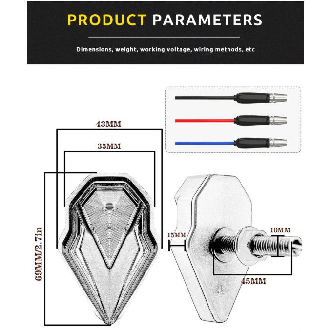 Set 2 Đèn led Xi Nhan 18 smd 12V Chuyên Dụng Cho Xe Mô Tô