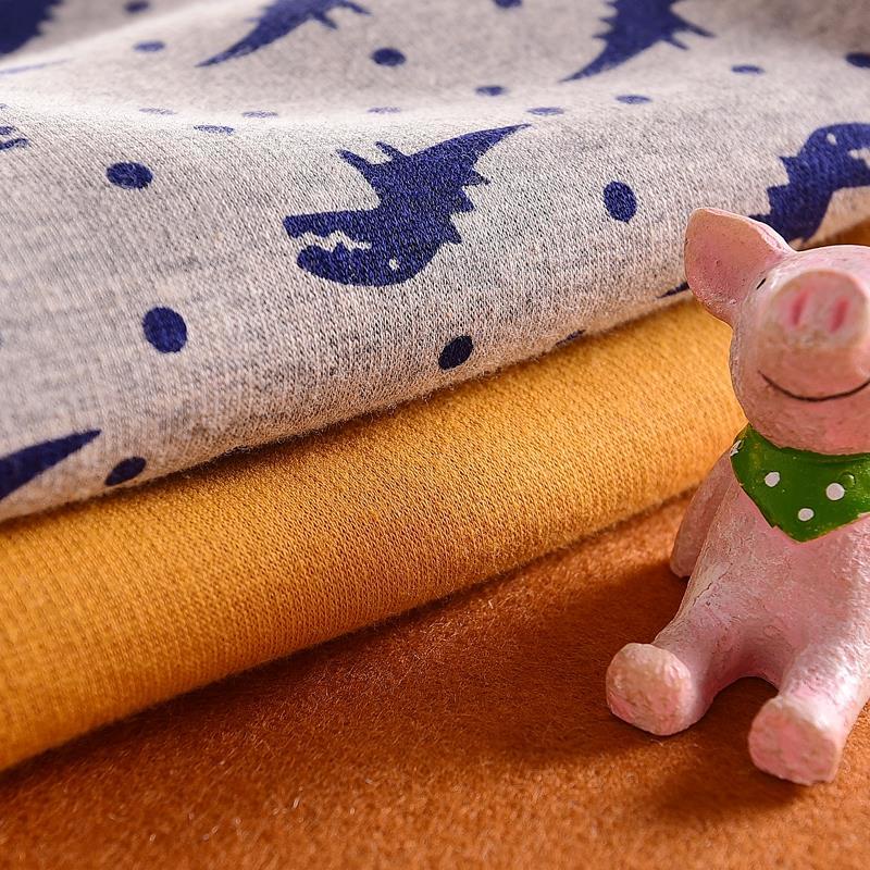 ﹍▲Quần áo thu đông vải cotton Baby plus nhung dày dặn, áo len trẻ em cotton ấm áp, hở đáy quần cho bé 1-3 tuổi
