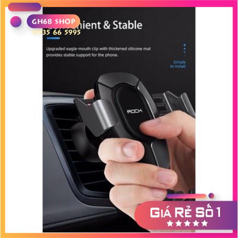 Giá đỡ Rock kẹp điện thoại cửa gió xe hơi Gravity air Vent car mount Pro chính hãng- Sản phẩm mới