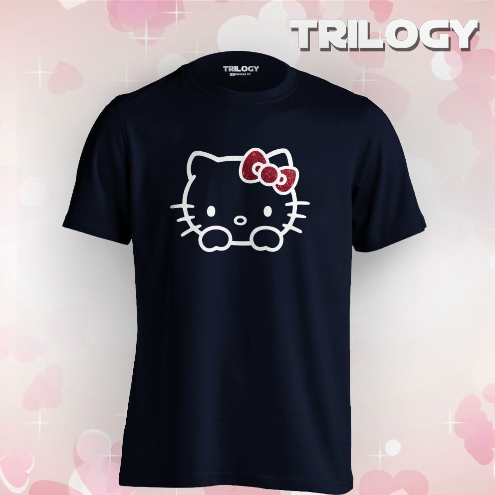 Áo Thun In Hình Hello Kitty Đáng Yêu Trilogy 0239 Hoạt Hình