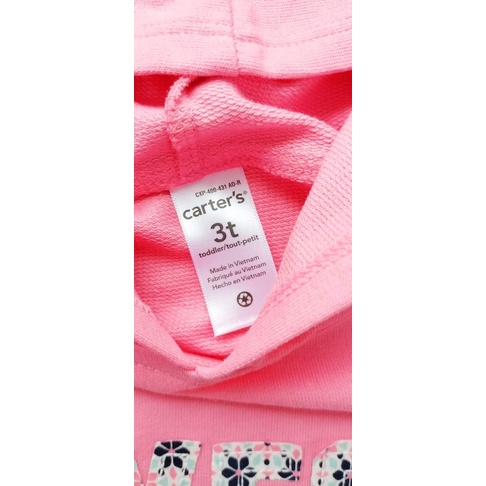 Set bộ thu đông Carter’s bé gái xuất xịn cho bé từ 6m-8y