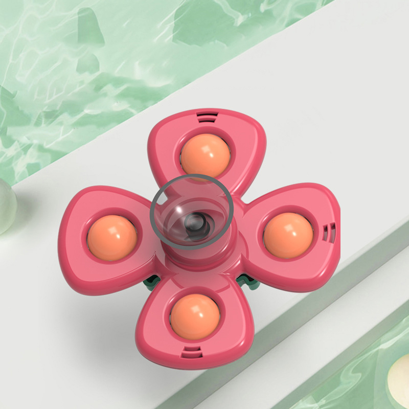 SPINNER Đồ Chơi Con Quay Hình Côn Trùng Hoạt Hình Dễ Thương Có Cốc Hút Cho Bé