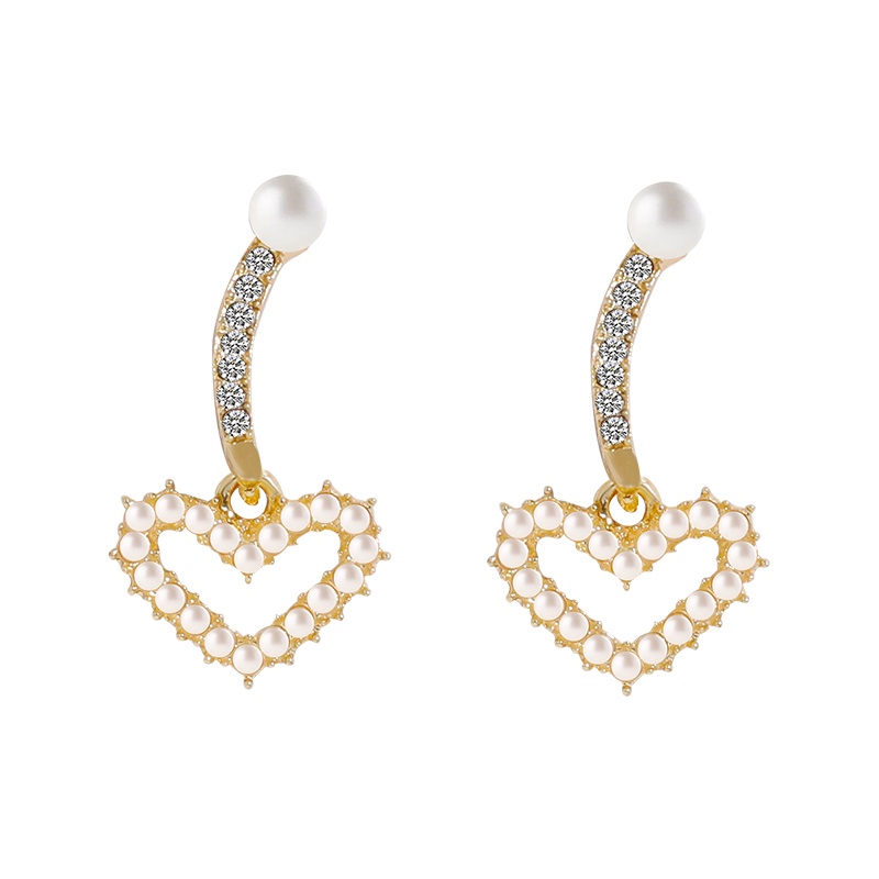 Bông tai đính ngọc trai phong cách Hàn Quốc cổ điển thời trang cho nữ