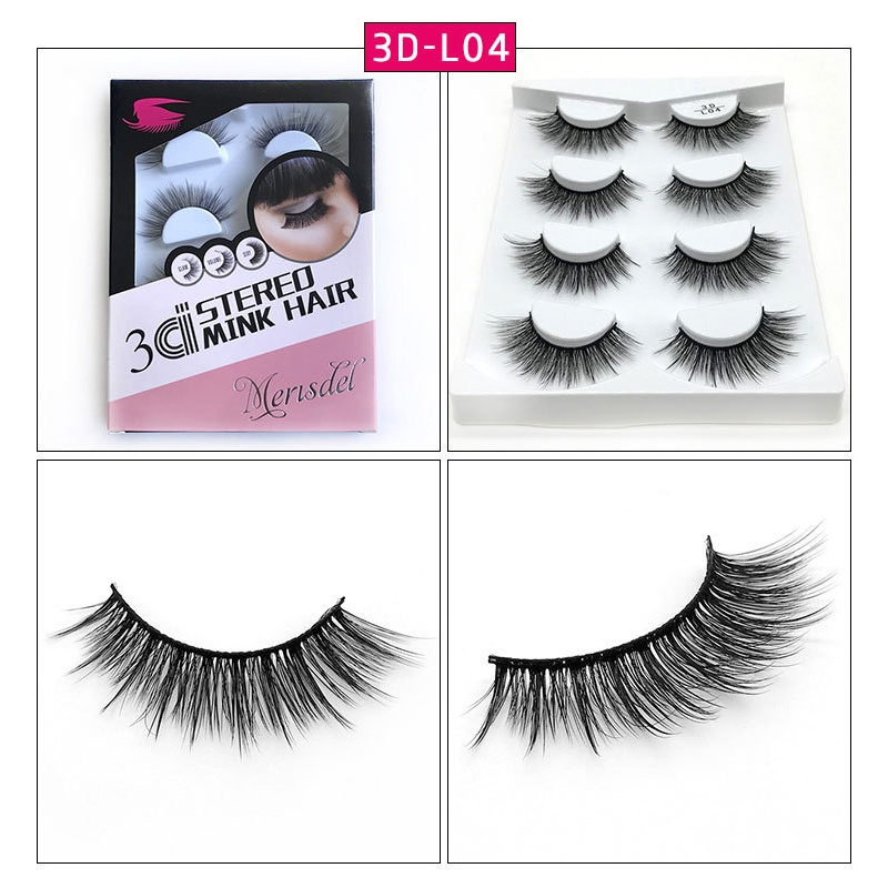 [giao hàng tận nơi] Lông mi giả 3D dài dày cong phong cách Âu Mỹ làm thủ công | BigBuy360 - bigbuy360.vn