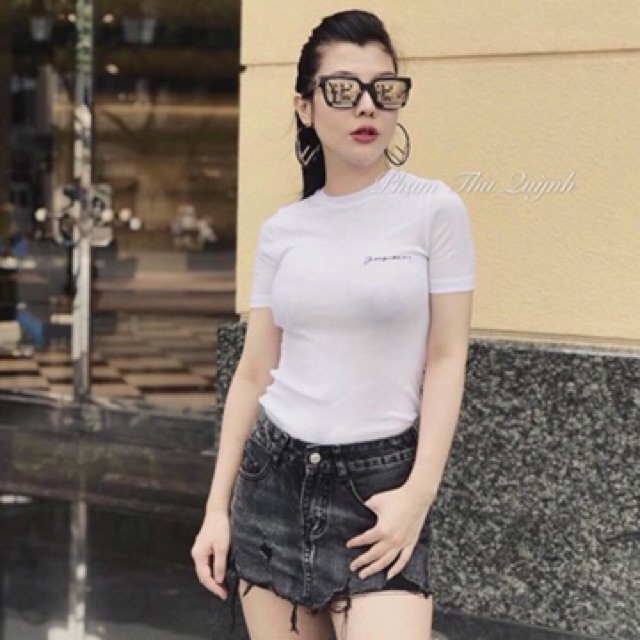 [ Mã WASTAPR giảm 10K đơn 50K] [saleÁo phông nữ trơn cotton tăm thêu chữ | BigBuy360 - bigbuy360.vn