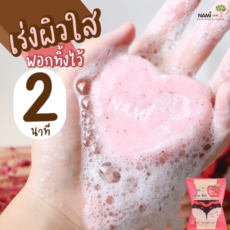 Xà Phòng Soap Nami Aura Butt Gluta - Collagen Scrub Thái Lan giảm thâm mông , nách , mụn siêu trắng [che ten san pham] | BigBuy360 - bigbuy360.vn