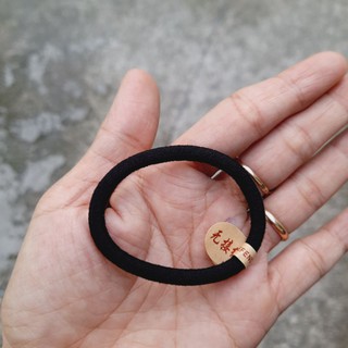 Set 10 thun cột tóc trơn màu đen loại rẻ(hàng rẻ không bao đổi trả)