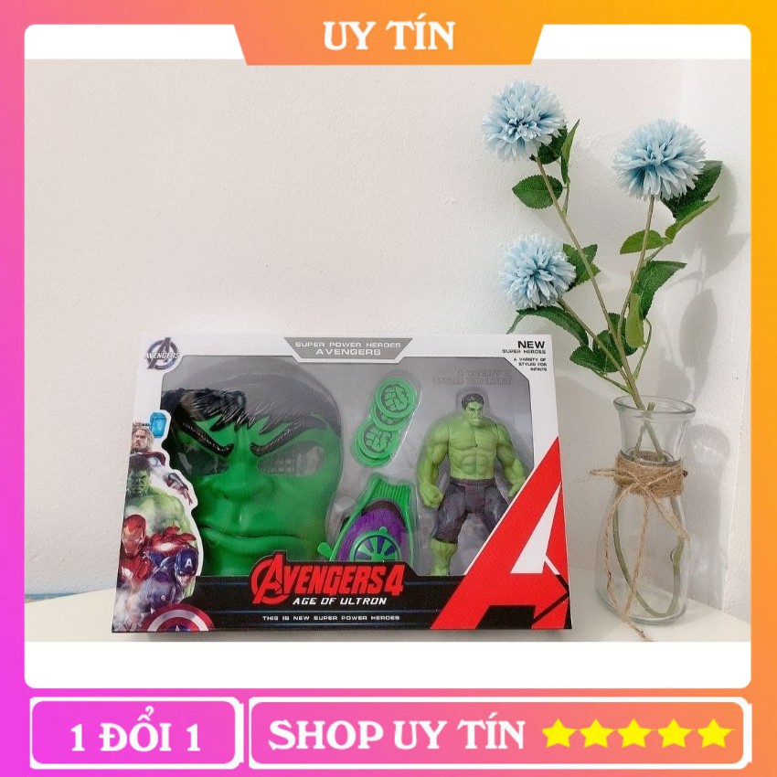 Đồ Chơi Mặt Nạ Hulk - Người Khổng Lồ Xanh Và Phụ Kiện Chiến Đấu Siêu Cấp Cho Bé Nhập Vai Siêu Anh Hùng - BiBiTOY