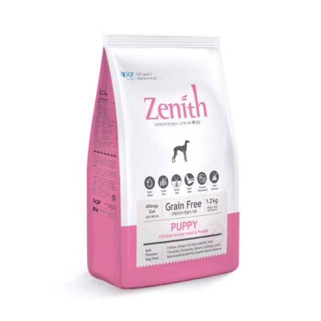 Thức Ăn Hạt Mềm Chó Con Zenith 1.2kg