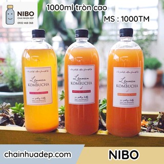 [Chai nhựa 1 lít] 15 chai đựng mật ong, rượu trái cây | Chai 1000ml | MS: 1000TM