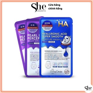 [CHÍNH HÃNG] Mặt Nạ TÍM M'aycreate HA Mask (Miếng) Hyaluronic Acid