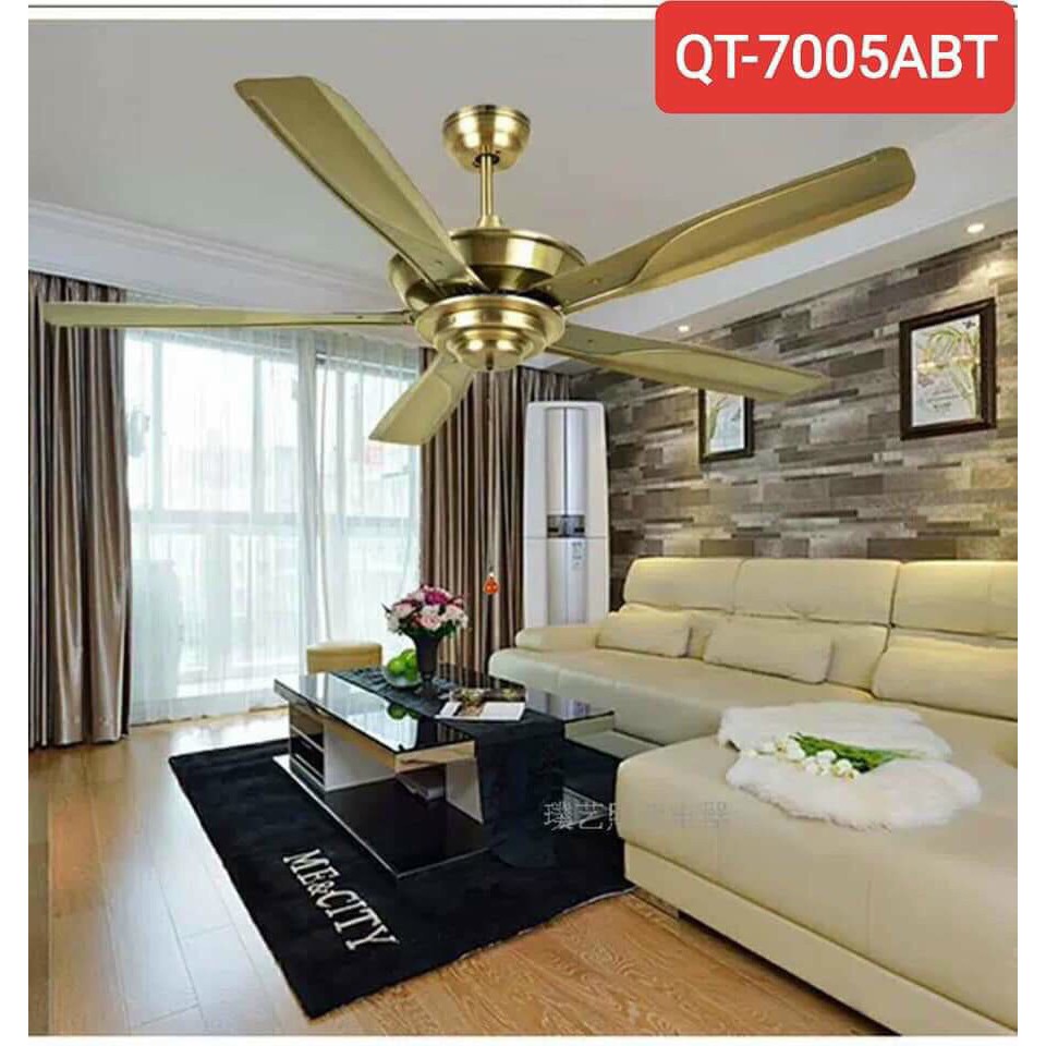 Quạt Trần Trang Trí Nhập Khẩu Cao Cấp Q7005 Tặng Kèm Bộ Điều Khiển Từ Xa