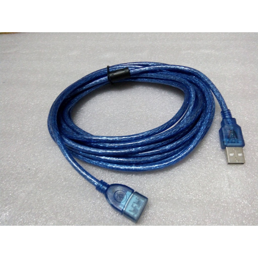 Dây cáp USB nối dài 3m xanh