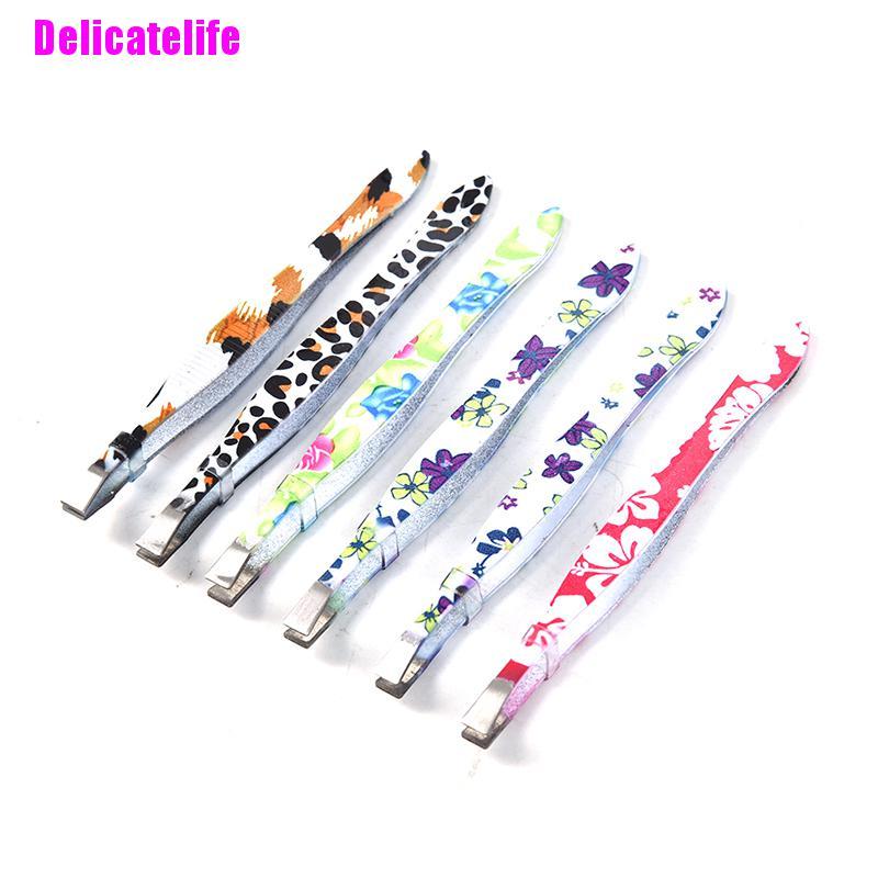 [Hàng mới về] Nhíp tỉa lông mày bằng thép không gỉ in hoa tinh tế